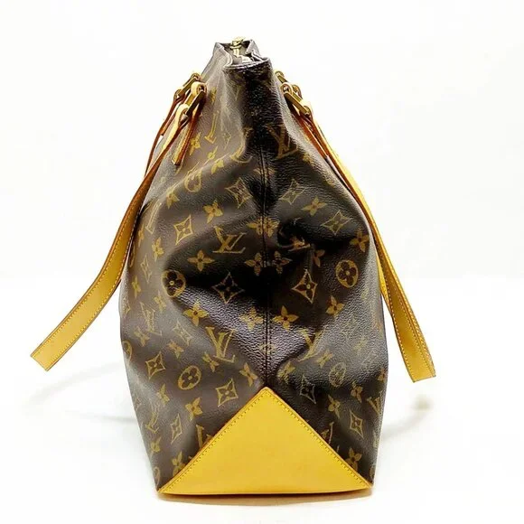 Louis Vuitton LV Shoulder Bag Cabas Mezzo Brown Monogram 700-052725 Shoulder Bags